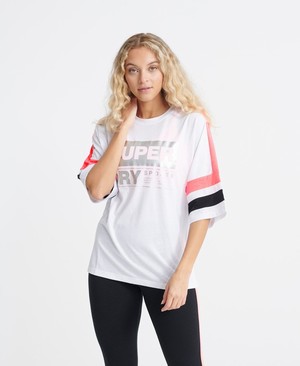 Superdry Streetsport Női Pólók Fehér | RYQWF5674